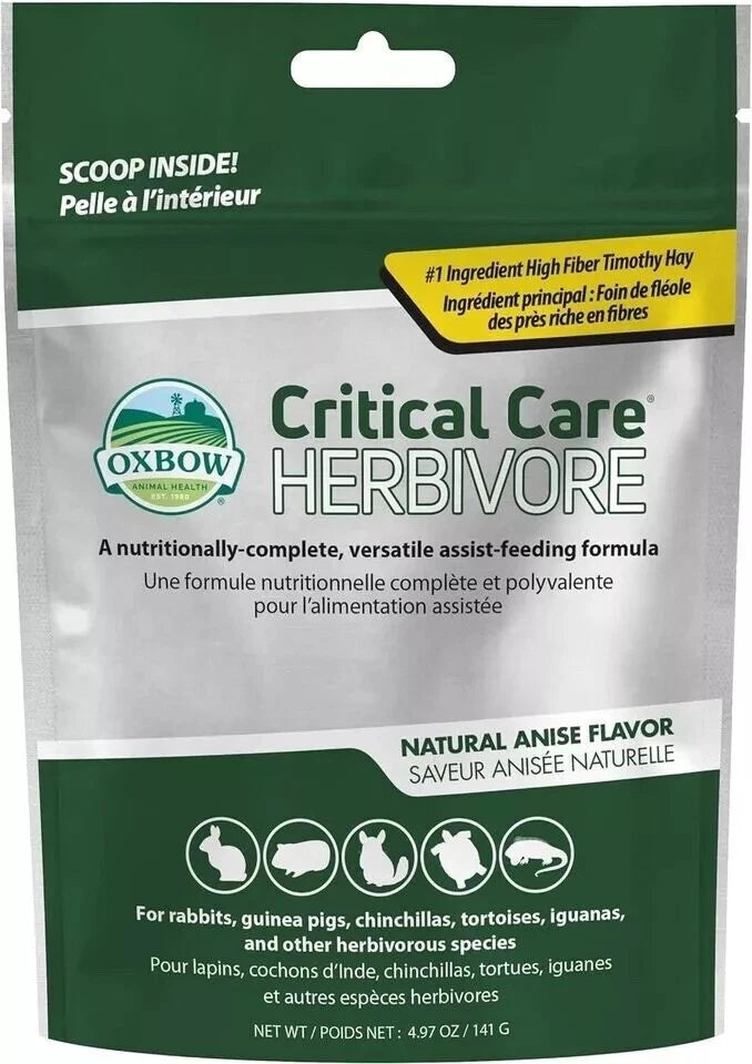 Oxbow Animal Health Critical Care Herbivore Feeding Formula 454g, Anise