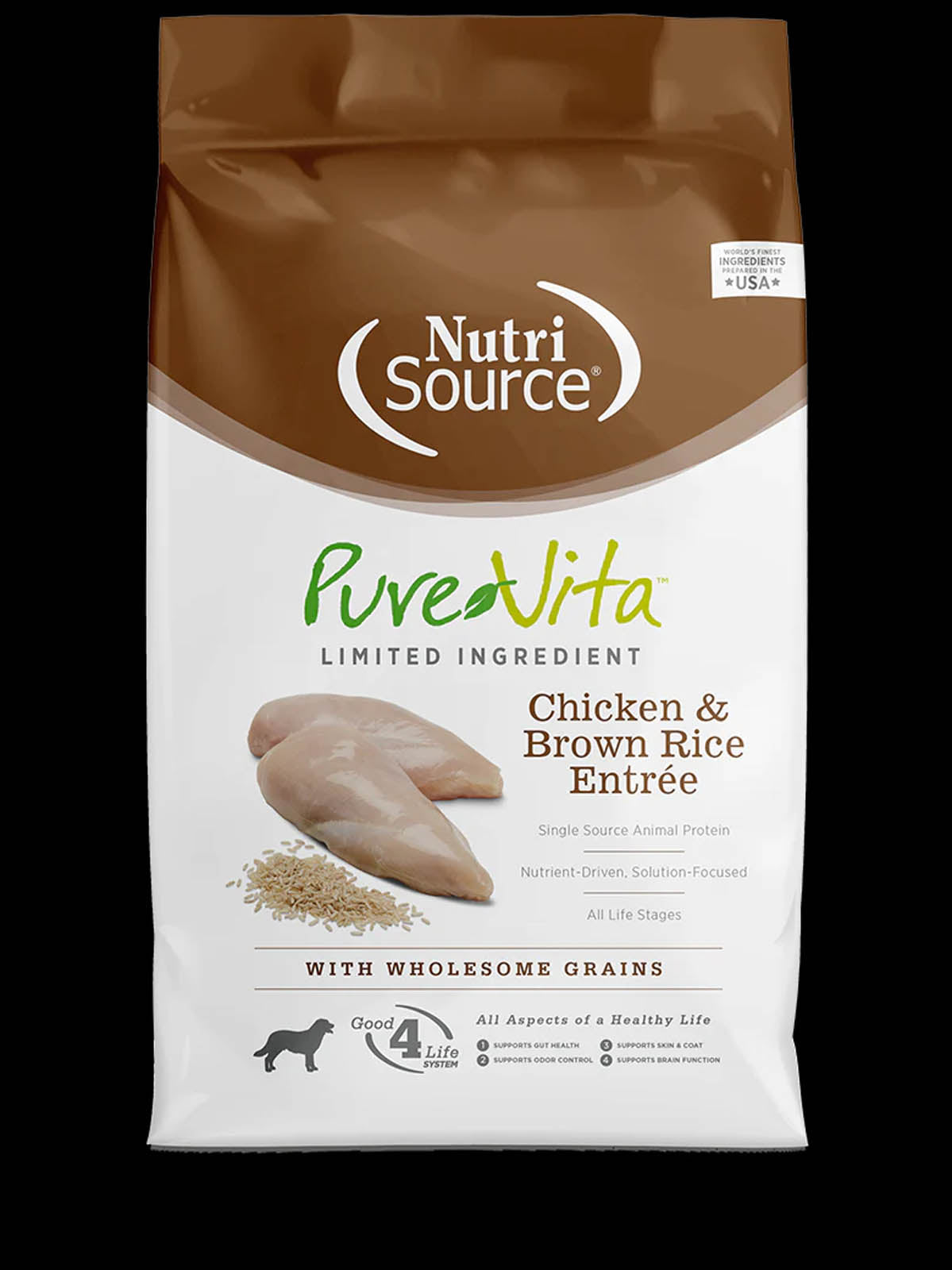 NutriSource Pure Vita Dog Grain-inclusive Chicken & Rice