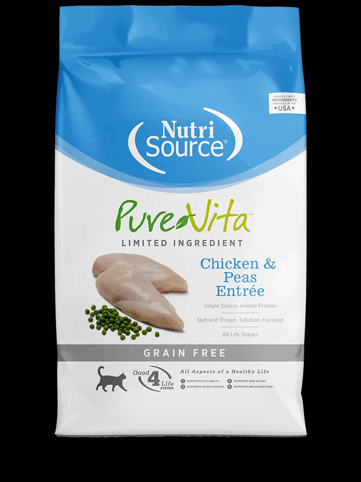 NutriSource Pure Vita Cat Grain-free Chicken & Peas