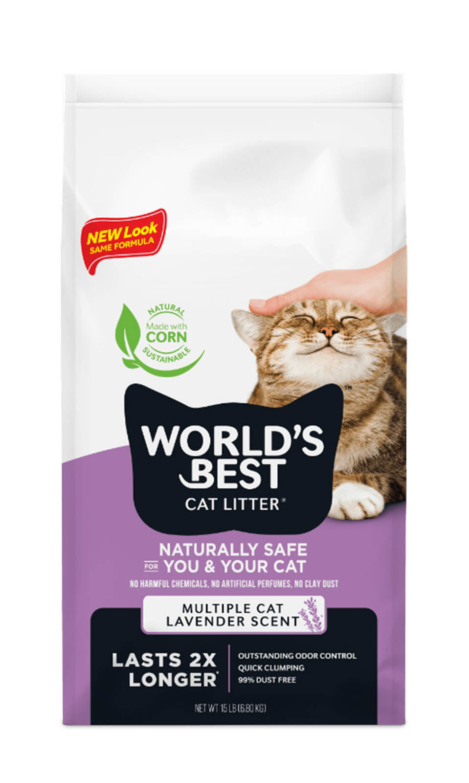 World's Best Cat Litter Multi Cat Lavender