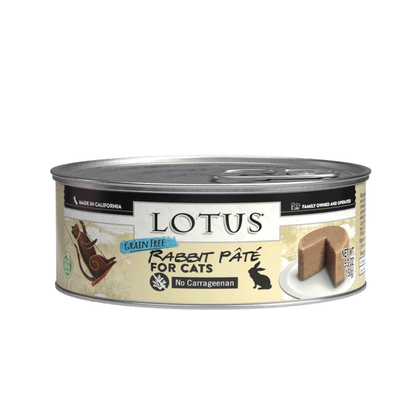 Lotus Cat Rabbit Pate 5.3oz cans 24 pk (WH) – Urban Feed & Garden