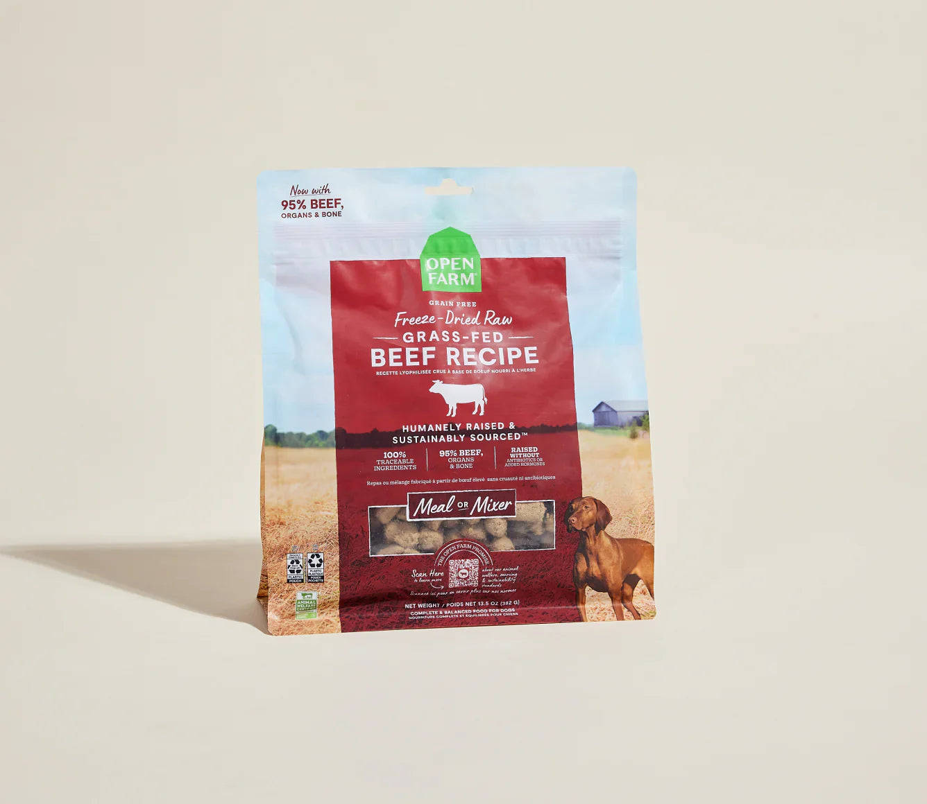Open Farm Dog Freeze Dried Morsels Grassfed Beef (13.5oz)