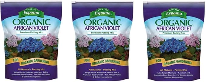 Espoma Organic African Violet Mix 4qt - 3pk